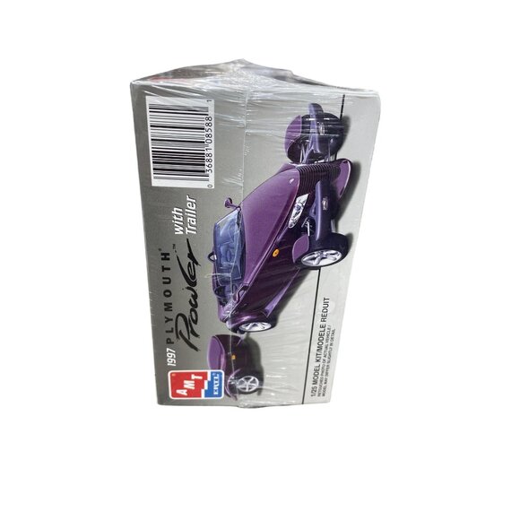 AMT 1997 VTG Plymouth Power With Trailer Vehicle Model Kit SKU 9501 - Picture 2 of 7